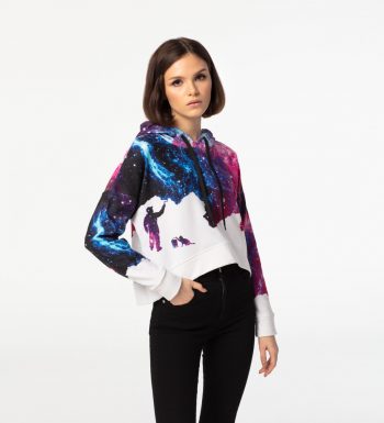 Painter CROPPED mikina bez kapsy - XS