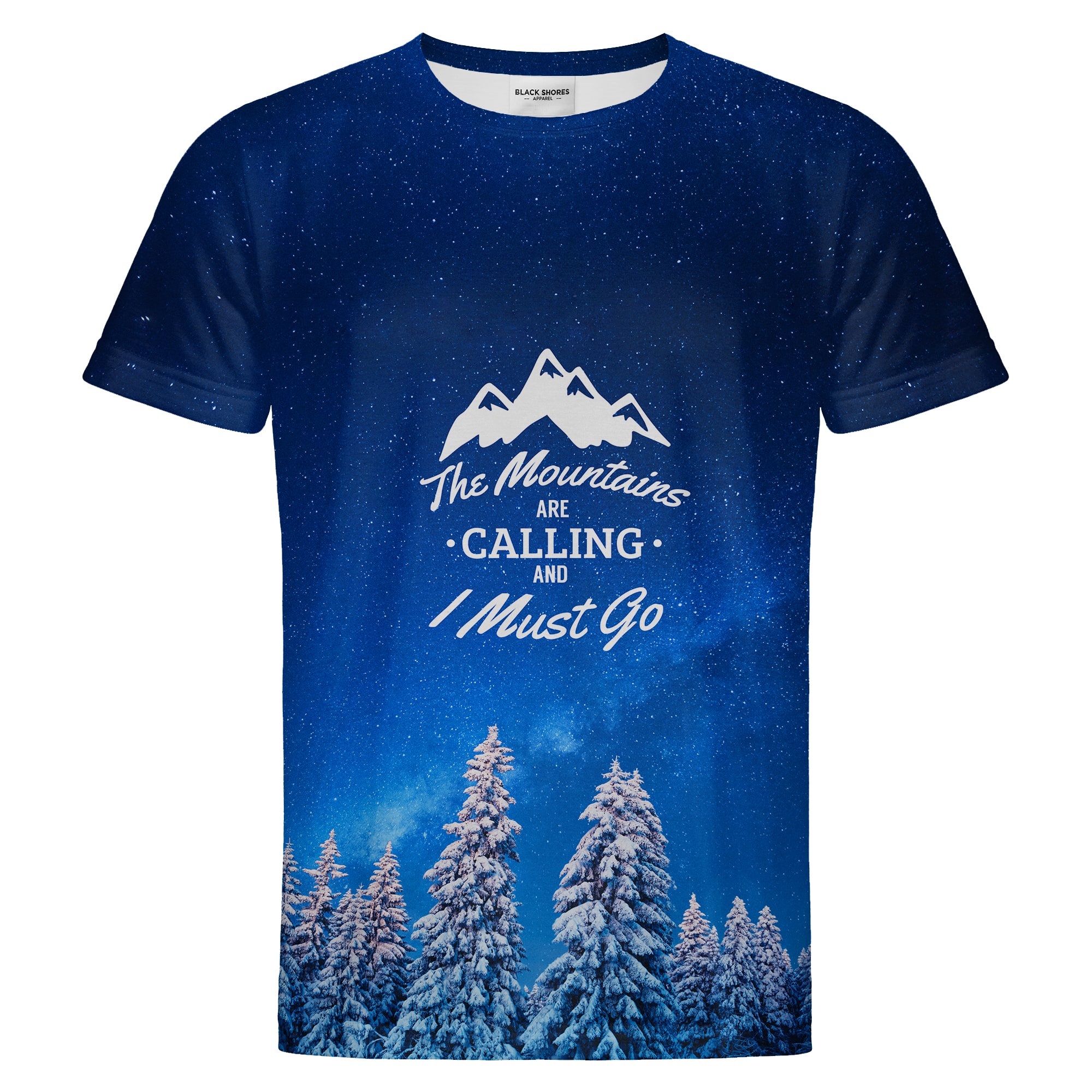 Levně Mountains T-shirt – Black Shores