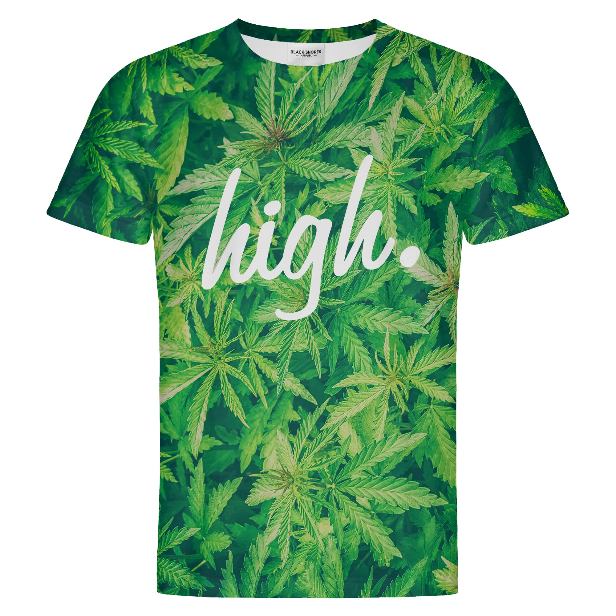 Levně Weed T-shirt – Black Shores